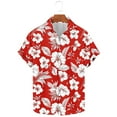 thumbnail image 4 of Awdenio Mens Shirts Casual: Beach Vacation Tropical Mens Button Down Short Sleeve Shirt with Pocket, 4 of 6