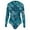 Green, variant on Swimsuits For Women 3D Digital Fish Scale Print Long Sleeve One Piece Swimsuit For Beach Silver,S