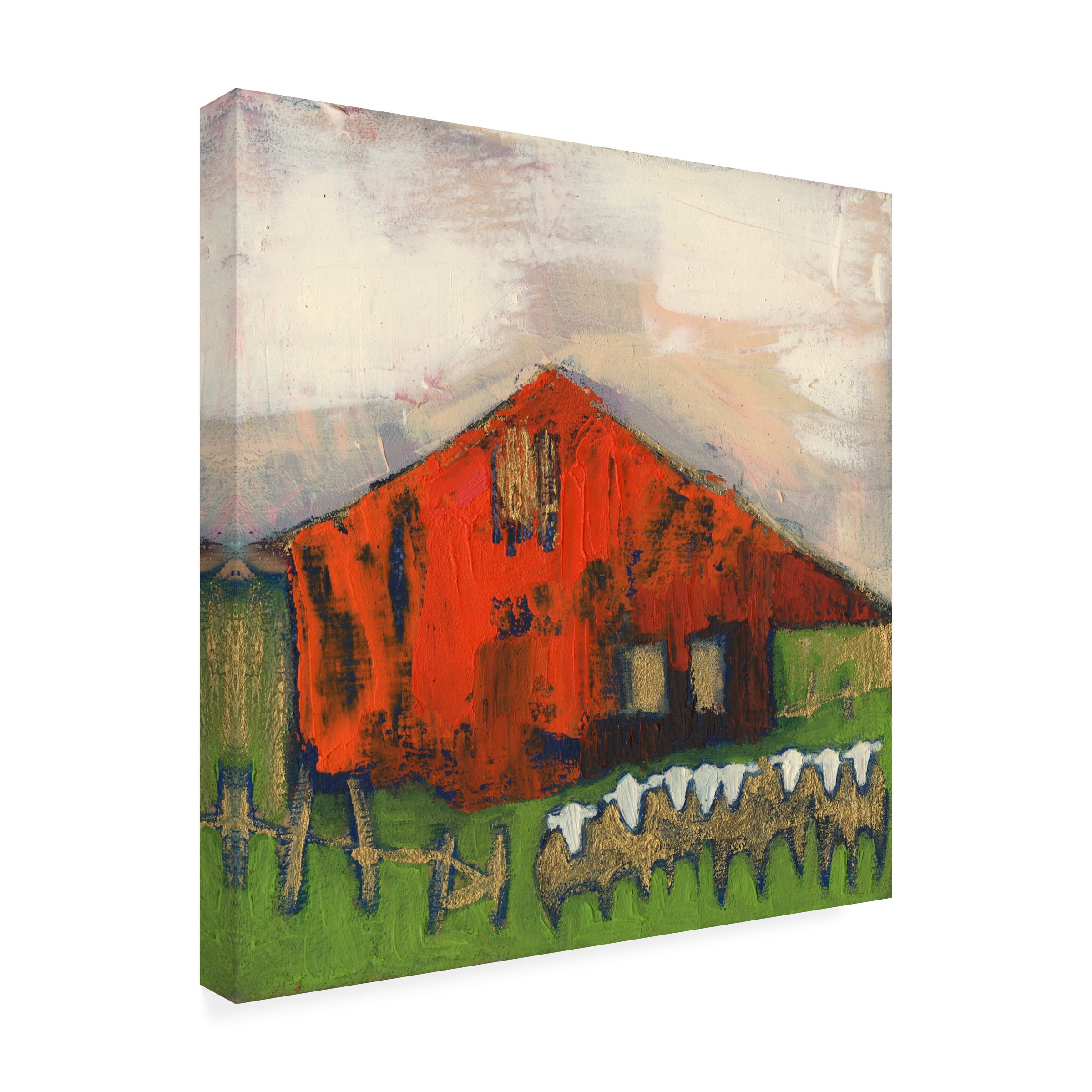 Sue Jachimiec 'Rice Barn' Canvas Art