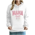 thumbnail image 2 of GA WEIHUA Online DealsMama Fleece Sweatshirts Women Casual Oversized Pullover Hoodies 2025 Loose Drop Shoulder Cute Heart Graphic Hooded Shirts Personalized Mom Gift for Her(White,XL), 2 of 4