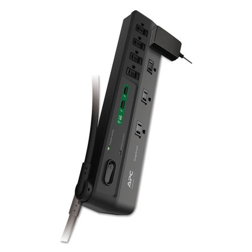 Home Office SurgeArrest Power Surge Protector, 8 AC Outlets/2 USB Ports, 6 ft Cord, 2,630 J, Black Home Office SurgeArrest Power Surge Protector, 8 AC Outlets/2 USB Ports, 6 ft Cord, 2,630 J, Black