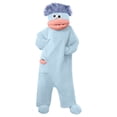 thumbnail image 5 of Big Mouth Monster Onesie, Funny Adult and One Piece Pajamas with Comb Prop, Silly Monster Jumpsuit for Halloween and Costume Parties,Blue L, 5 of 7