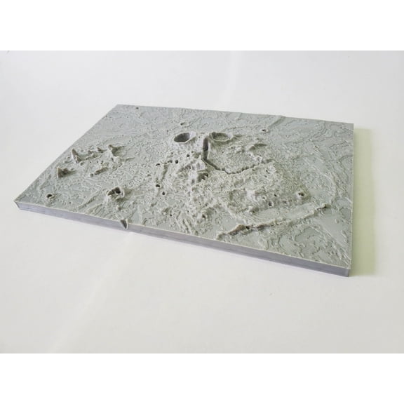 Clever Contraption 3D Topography Map – Aristarchus Region, Moon | NASA Data