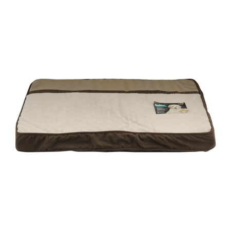 Aspen Pet Classic Ortho Fashion Dog Bed  Brown  28 L x 38 W
