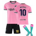 thumbnail image 1 of Kits de fútbol para niños Camiseta de fútbol Camiseta de entrenamiento Traje 21/22-20 21 Barcelona Third Messi 10-Kids 16 (90-100CM) BmatwkZeng Bmatwk Jersey, 1 of 2