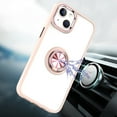 thumbnail image 3 of Ring Case Compatible with Apple iPhone 14 Pro (6.1") Magnetic Ring Stand Holder Hybrid Thick Chromed Kickstand Color Frame Soft TPU + Hard PC Cover [ Rose Gold ], 3 of 4