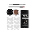 thumbnail image 4 of Juego de modelado de cejas, y niñas a prueba de sudor, 10 tarjetas de cejas, maquillaje con cepillos para cejas, juego de plantillas de sello de rojo marrón Fernando Modelado de cejas, 4 of 8