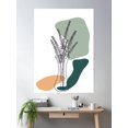 thumbnail image 2 of Abstract Line Illustration Eucalyptus Plant Poster Wall Art, Modern Wall Decor For Living Room Bedroom, 8x12 UNFRAMED, 2 of 3
