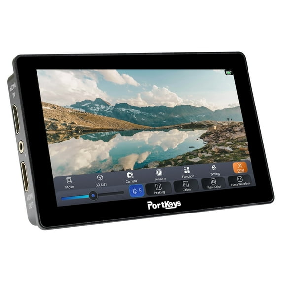 Portkeys LH5P II Camera Field Monitor 5.5" 2000nit Touchscreen Control Camera Monitor Metal Frame Bluetooth, Compatible with FX3/A7S III/ZV-E10, R5/R6/C70, BGH1/GH6, BMPCC 4K/6K, ZCAM E2