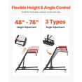 thumbnail image 3 of VEVOR Automotive Topside Creeper, with Adjustable Height 48" to 76", 400 LBS Capacity High Creeper, 4 Swivel Caster Wheels, Heavy Duty Creeper for Auto Repair and Maintenance, 3 of 9