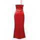 thumbnail image 5 of Vestido de noche de satén para mujer tallas grandes - Elegante cuello en V, diseño en la cintura, vestido de fiesta para bodas - Tallas XS-L, tejido con brillo lujoso, 5 of 5