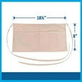 thumbnail image 1 of Tablier de Taille, Blanc Cassé, 2 Poches, par sayal, 1 of 1