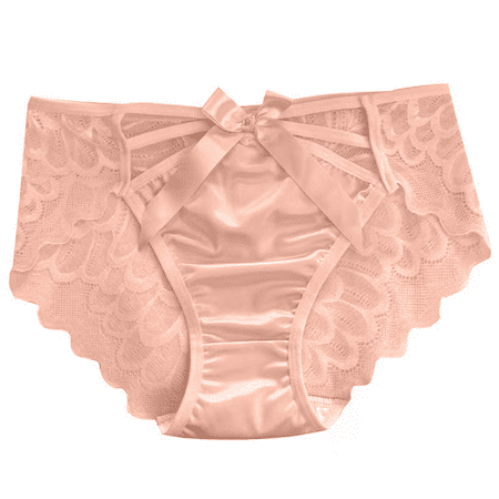Fulorrnie Underwear for Women Comfort High Waist Cute Panties Briefs Elastic Flat Seams Stretchable Panty Brick Red M