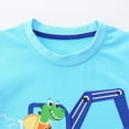 thumbnail image 6 of HCNTES Toddler Boy Summer Clothes kid Boy Outfits Crewneck Dinosaur Print Short Sleeve Shirt and Short Toddler Boy Shorts Set, 6 of 9
