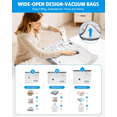 thumbnail image 6 of AMIR 10 Vacuum Storage Bags with Electric Pump, Luggage Compression Storage Bags Space Saver Seal Bags for Clothes Travel Home Organization Essentials, 6 of 10