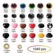 thumbnail image 2 of Ojos Y Nariz Seguridad Amigurumis 1040 Pzas, Negros, 2 of 5