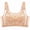 Beige, variant on Ultra-thin BCDEFG Full Cup 52E Adjustable Gathered Bra Anti-sagging Summer Large Chest Appears Small Lace for Women Anti-emptied