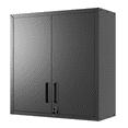 thumbnail image 5 of Tcbosik Wall Cabinet with Lockable Doors and Adjustable Shelf, Floating Metal Tool Cabinet for Garage Warehouse Home Office, Black, 5 of 10
