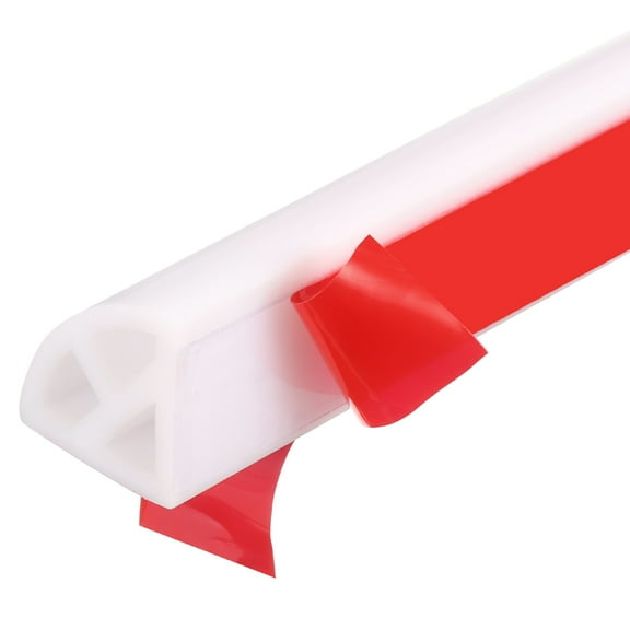 157 Inch Flexible Quarter Round Molding, Bendable Peel and Stick Trim, White