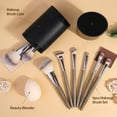 thumbnail image 6 of Makeup Brushes 11 Pcs Easy-taken Travel Makeup Brush Set Foundation Eye Shadows Blush Face Powder Concealer Mini Make up Brushes with Case (Champagne), 6 of 9