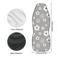 thumbnail image 6 of Uourmeti Floral Gray White Car Seat Cover Soft Seat Covers for Cars Logo Customization Anti-Scratch 1 Piece Compatible with Suv Auto, 6 of 6