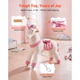 thumbnail image 5 of VEVOR Ride On Horse, Riding Unicorn Toys for Kids, No Battery Required, Smooth Wheels with Anti-Roll Stop Ring, Upgraded Raised Seat, Handles, Sturdy Pedals, 176 lbs Max Load Capacity for Ages 6+, 5 of 9