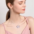 thumbnail image 2 of Butterfly Necklace for Women 925 Sterling Silver Butterfly Pendant Necklace Butterfly Jewelry Gift, 2 of 5