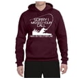 thumbnail image 2 of Missed Your Call Fishing Line Joke Fishing Unisex Graphic Hoodie Sweatshirt, Maroon, Small, 2 of 3