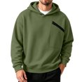 thumbnail image 5 of THNCYX Hoodies For Men With Zipper Chest Pocket Long Sleeve Top Loose Fit Casual Street Style Soft Mens Sweatshirt Fall Outfits S-2XL, 5 of 8