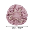 thumbnail image 2 of Unique Bargains Women Double Layer Shower Cap 1 Pc Pink, 2 of 3