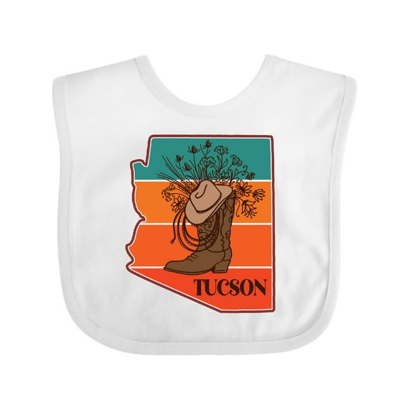 Inktastic Tucson Arizona Vintage Girls Baby Bib