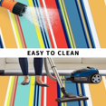 thumbnail image 5 of Colorful Stripes Outdoor Rug for Patio/Deck/Porch, Non-Slip Large Area Rug 5 x 7 Ft, Modern Abstract Art Vertical Striped Indoor Outdoor Rugs Washable Area Rugs, Reversible Camping Rug Carpet Runner, 5 of 8