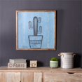 thumbnail image 2 of Southwest Metal Cactus Wood Wall Plaque, 2 of 6