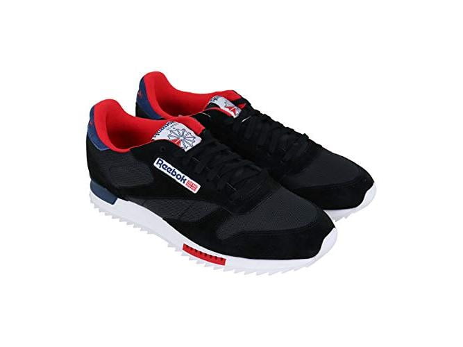 reebok classic leather black suede