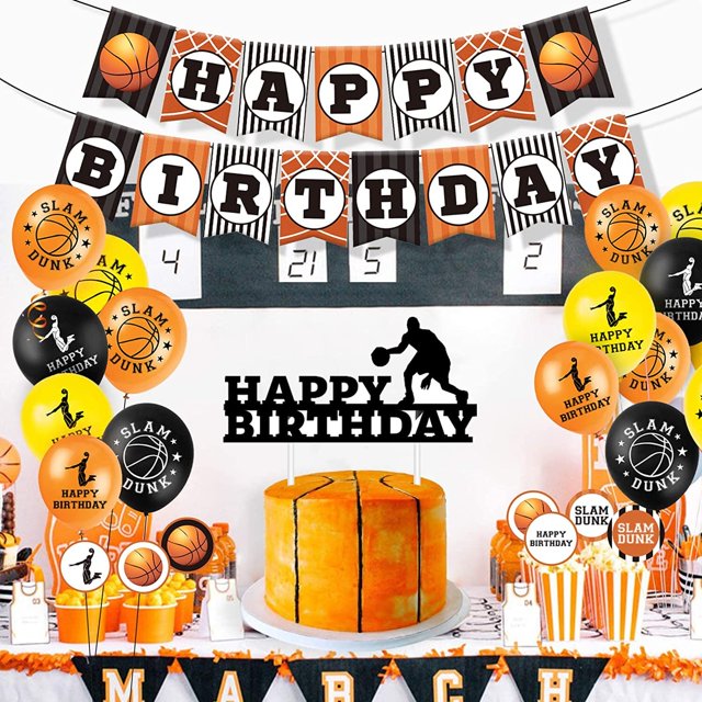 Basketball Party Decorations Supplies, Basketball Birthday Decorations, Basketball Balloons