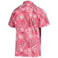thumbnail image 3 of Men's Wes & Willy Crimson Oklahoma Sooners Vintage Floral Button-Up Shirt, 3 of 3