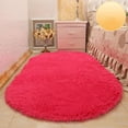 thumbnail image 5 of Fiudx Alfombra Ovalada, Manta de Seda Suave para Dormitorio, Fácil de Lavar, Antideslizante y de Seguridad, Ideal para Decorar El Pasillo., 5 of 5