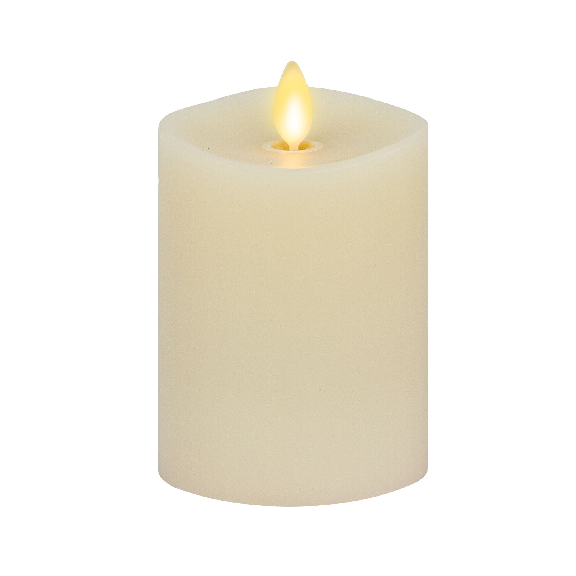 4.5" MADE FROM REAL WAX NEW LUMINARA FLAMELESS CANDLE EMBEDDED FALL LEAF 