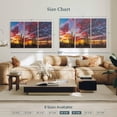 thumbnail image 4 of Elephant Stock Baja California Cactus Forest Wall Art - Horizontal Multi Panel Canvas - Living Room Wall Decor - Nature Multi Panel - Blue And Orange Decor By Christian Heeb - 57" x 36", 4 of 8