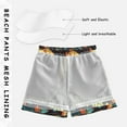thumbnail image 3 of FORMRS Boys Swim Trunks Quick Dry Mesh Liner Boardshorts Sizes XS-XL, Black Sardines Pattern, 3 of 7
