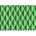 thumbnail image 1 of Ahgly Company Indoor Rectangle Abstract Emerald Green Modern Area Rugs, 2' x 5', 1 of 4