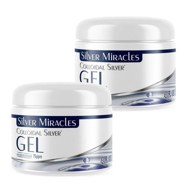 Gel para el cuidado de heridas Silver Miracles, plata coloidal, 120 ml, 2 unidades