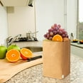 thumbnail image 4 of Washable Kraft Paper Bag Plant Flowers Pots Multifunction Home Storage Bag Brown, Washable Paper Storage Bags - Reusable Grocery Bags 3.9 x 5.9 Inches Home Storage Baskets, 4 of 5