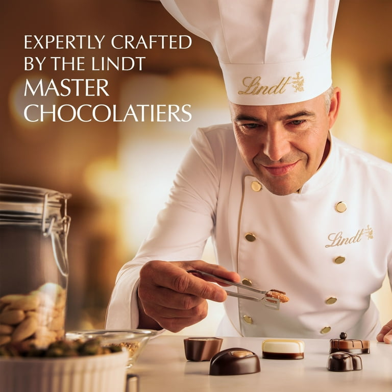 Lindt Mini Pralines Assorted Chocolate Box - 3.4 Oz Gourmet Candy With Premium Fillings