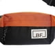 thumbnail image 2 of Bolso de hombro compuesto de nailon transpirable con cremallera Viaje de compras (naranja negro), 2 of 7