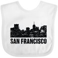 thumbnail image 3 of Inktastic San Francisco Skyline with Grunge Boys or Girls Baby Bib, 3 of 4