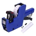 thumbnail image 1 of Price Tag Gun Coding Machine 8 Digits with 10pcs White Red Lines Sticker Labels Ink Blue, 1 of 5