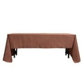 thumbnail image 2 of Balsa Circle 10 Pieces 60" x 126" Terracotta Rectangle Polyester Tablecloths Table Linen, 2 of 8