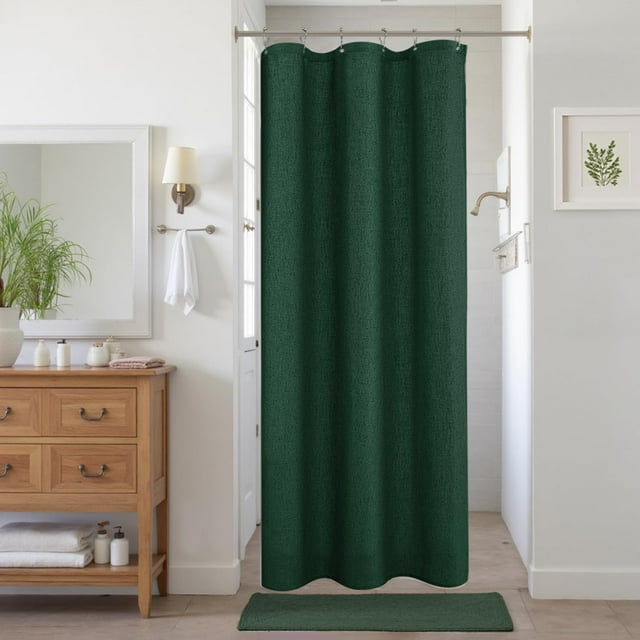 RV Shower Curtain,Fabric Linen Cloth Half Small Stall Trailer Camper Curtains Rideau De Douche Pour Roulotte