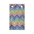thumbnail image 1 of Abstract Hanging Pocket Organizer, Chevron Layout in Colorful Pastel Tones Contemporary Horizontal Illustration, Printed Polyester Storage Bag with Pockets, 9" x 27", Multicolor, 1 of 2